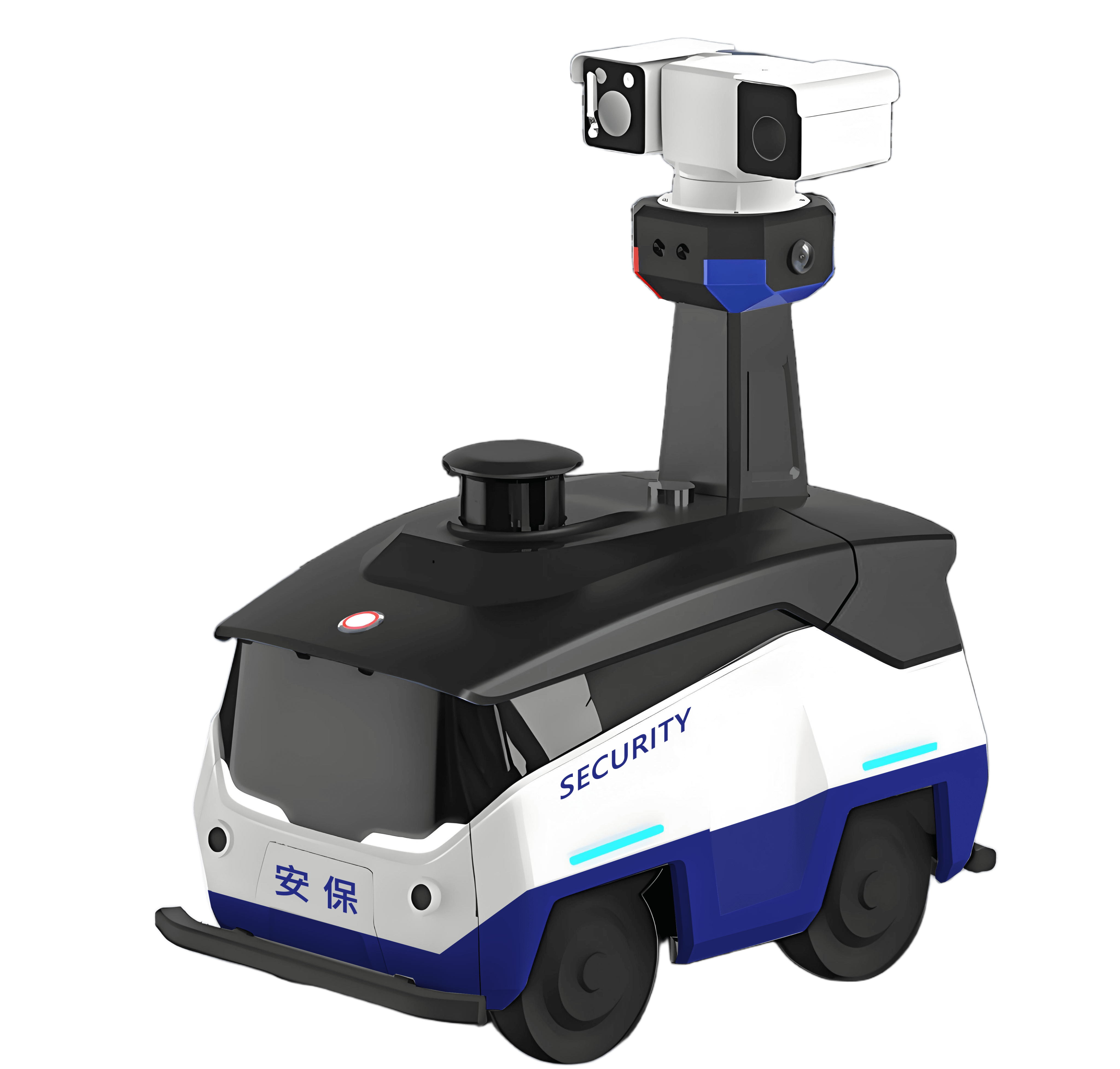 電磁網(wǎng)捕巡防機(jī)器人